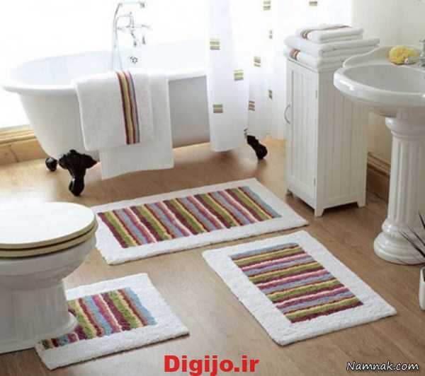 مدل فرش حمام و دستشویی