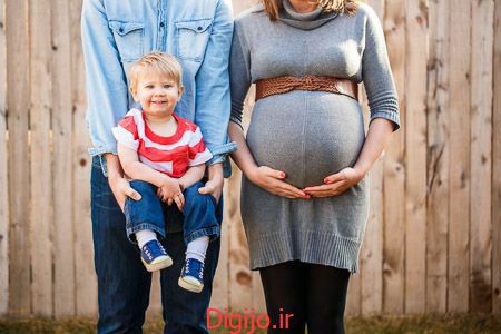ایده ژست بارداری با کودک
