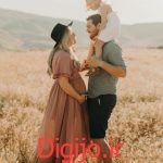 ایده عکاسی بارداری با همسر و فرزند